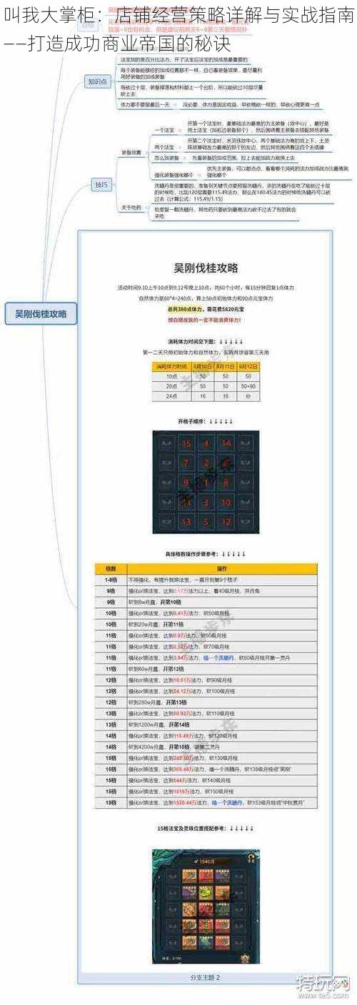 叫我大掌柜：店铺经营策略详解与实战指南——打造成功商业帝国的秘诀