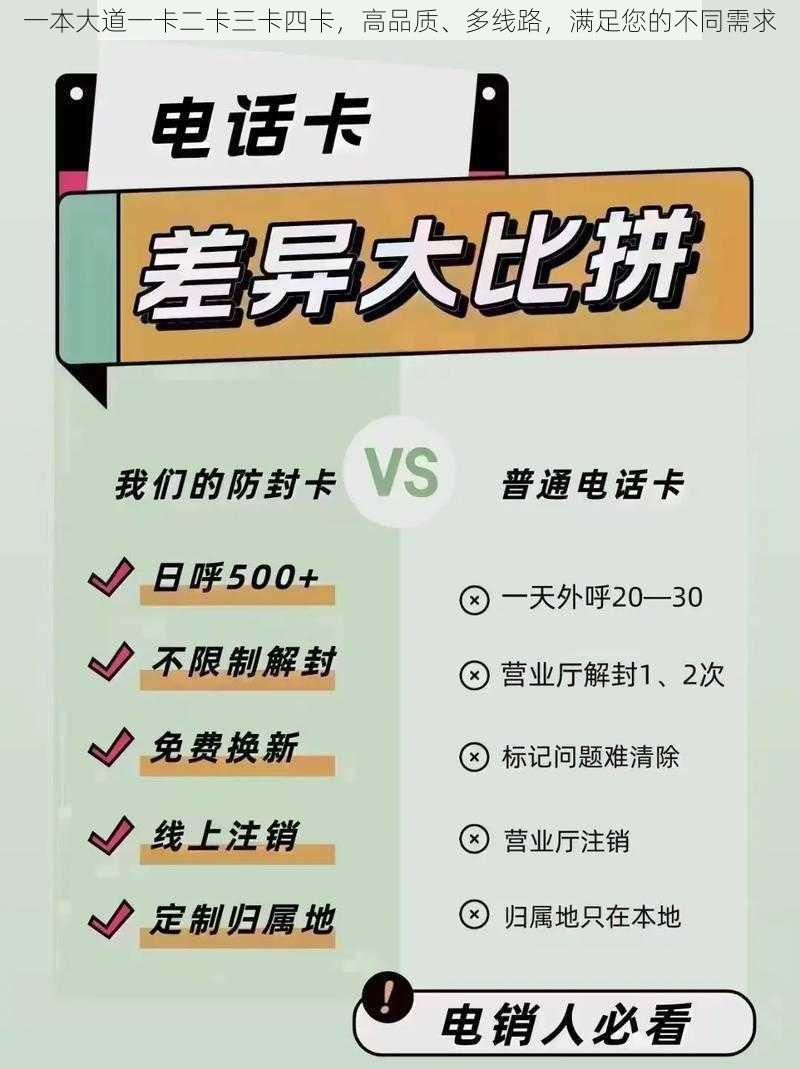 一本大道一卡二卡三卡四卡，高品质、多线路，满足您的不同需求