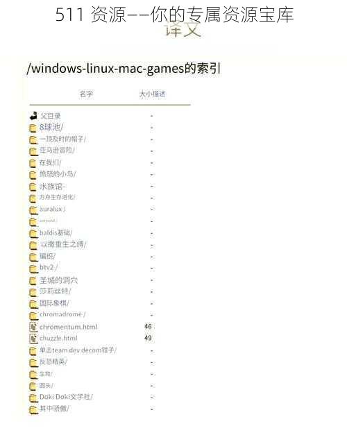 511 资源——你的专属资源宝库