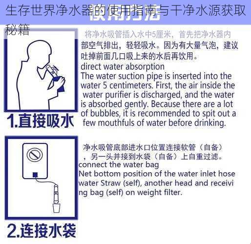 生存世界净水器的使用指南与干净水源获取秘籍