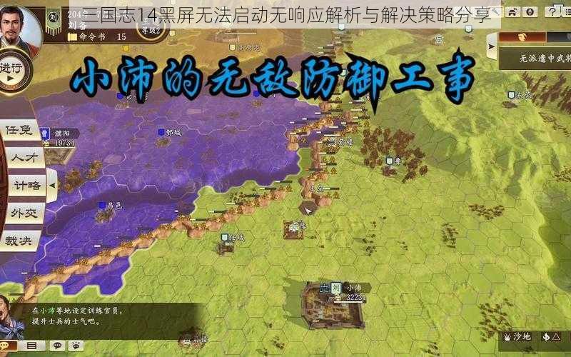 三国志14黑屏无法启动无响应解析与解决策略分享