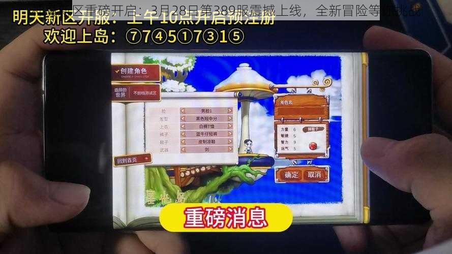 神魔新区重磅开启：3月28日第389服震撼上线，全新冒险等你挑战