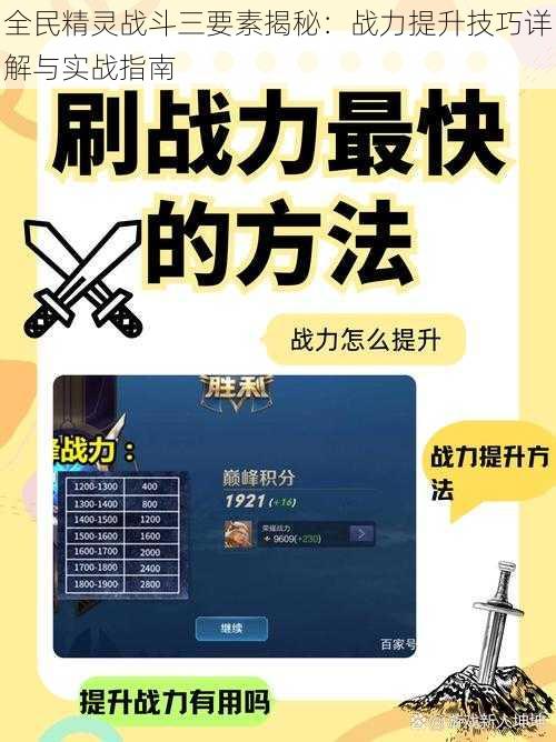 全民精灵战斗三要素揭秘：战力提升技巧详解与实战指南