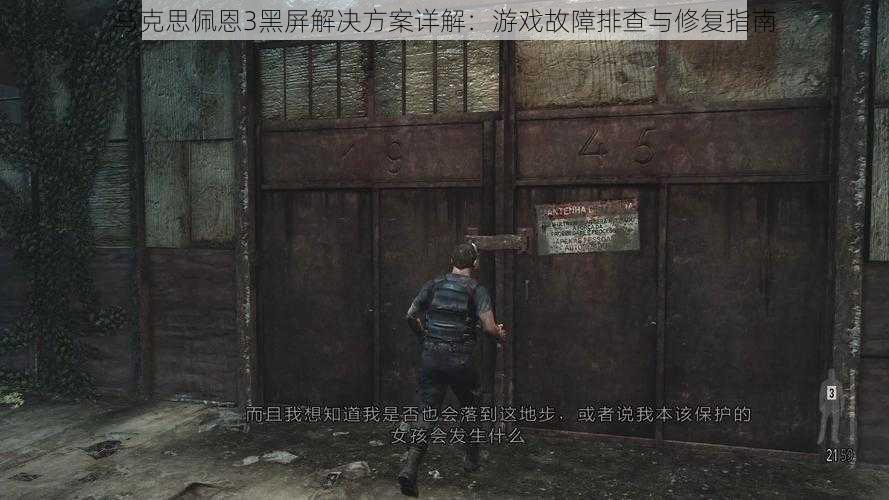 马克思佩恩3黑屏解决方案详解：游戏故障排查与修复指南