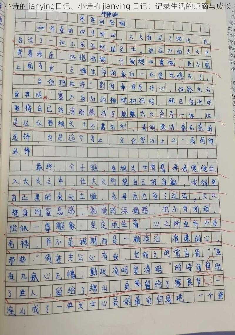 小诗的jianying日记、小诗的 jianying 日记：记录生活的点滴与成长