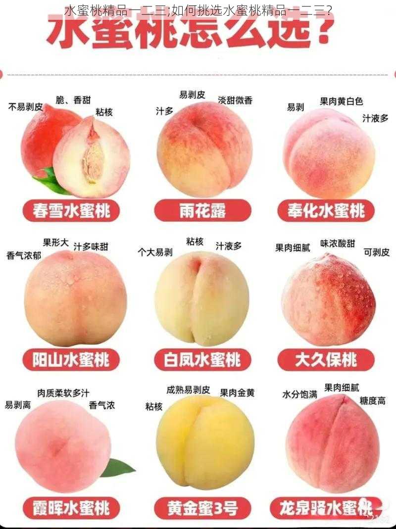 水蜜桃精品一二三;如何挑选水蜜桃精品一二三？