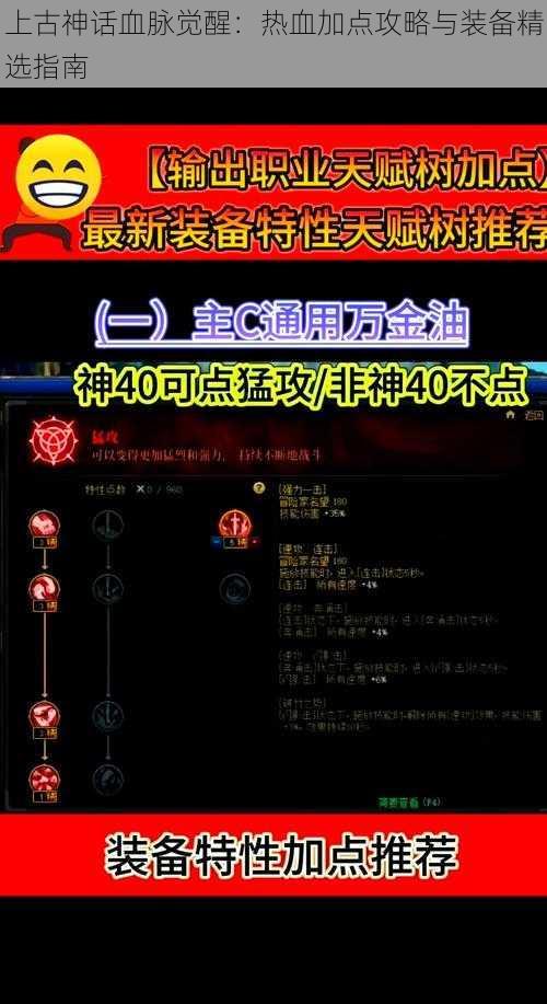 上古神话血脉觉醒：热血加点攻略与装备精选指南