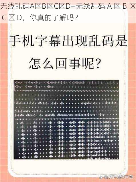 无线乱码A区B区C区D—无线乱码 A 区 B 区 C 区 D，你真的了解吗？