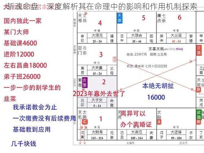 斩魂命盘：深度解析其在命理中的影响和作用机制探索