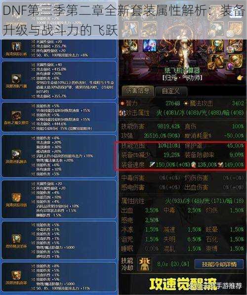 DNF第三季第二章全新套装属性解析：装备升级与战斗力的飞跃